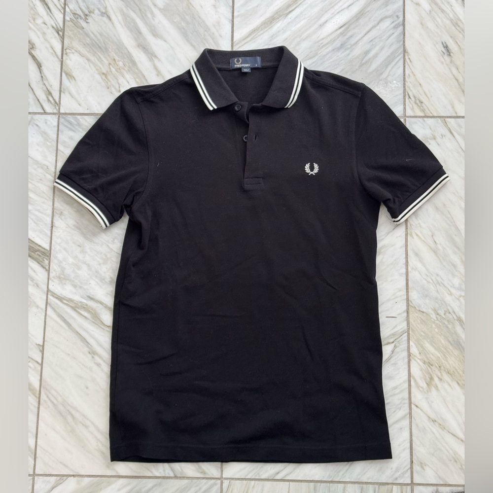 Fred Perry Black Polo